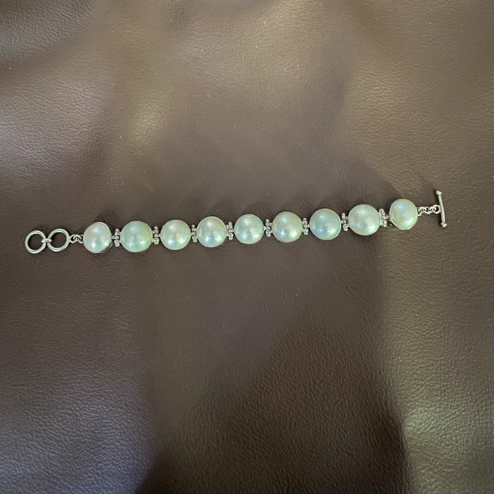 Pearl and Silver Bracelet